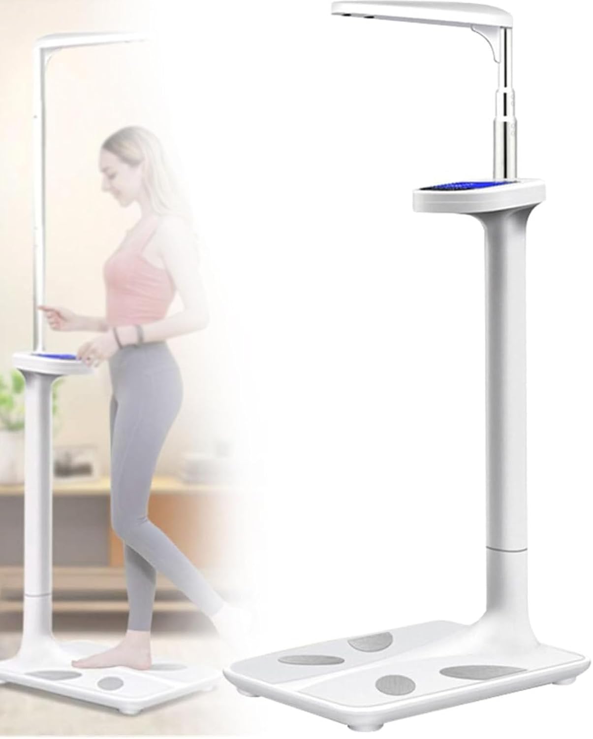 440lb Capacity Digital Bathroom Health Weight Monitor Electronic Height and Weight Physician Scale Digital Doctor Medical Scale,Multifunction Physician Medical Body