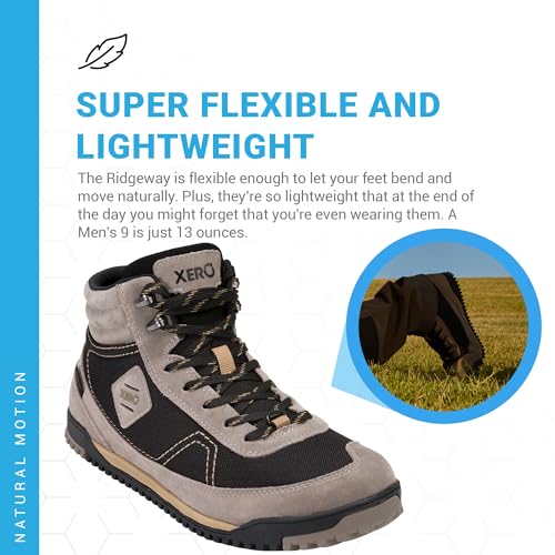 Xero Shoes Men's Ridgeway Waterproof Hiking Boot - Ultra Lightweight, Zero Drop Boot4