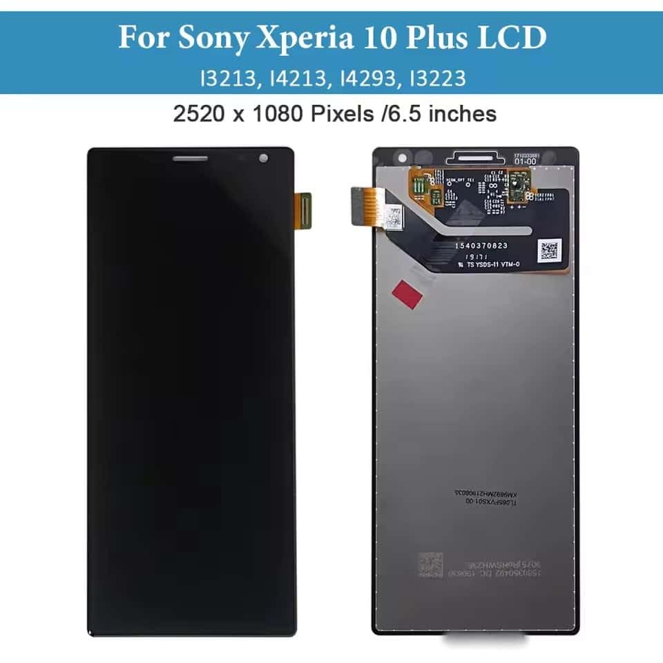 Écran LCD Xperia 10 Plus complet pré-assemblé bleu avec cadre - 2