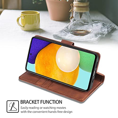 Compatible With Moto X30 Pro Leather Case, Wallet Flip Magnetic Case With Card Slots Stand Shockproof Folio Phone Cover For Moto X30 Pro, Brown #TOP4