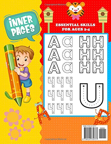 BIG Letter Tracing for Preschoolers and Toddlers ages 2-4: Letter and Number Tracing, Alphabet Handwriting Practice Workbook, Shape Outline and ... Learning Activities for 3 year old (ABC Book) - Image 2