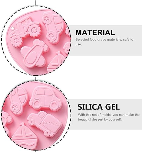 Miniatura 7 de Molde de silicona para hornear, molde de chocolate de dibujos animados, molde de transporte de silicona, moldes de galletas de silicona, moldes para