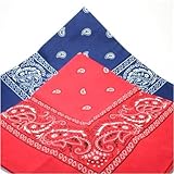 2 x Bandana-Halstücher aus 100 % Baumwolle, maschinenwaschbar.