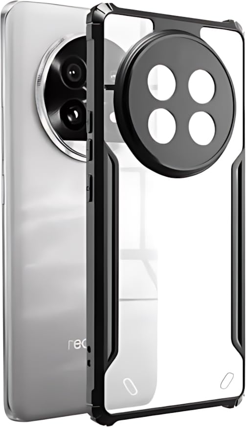 Image of SPAZY CASE Oppo F29 5G Back Cover | Transparent Crystal Clear Hard PC Back Case with TPU Bumper, Drop Protection Case Cover for Oppo F29 5G