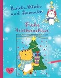 malen basteln werken  Bastelbuch Weihnachten, Rätselbuch und Malbuch in einem  Ausschneiden, Ausmalen, Schwungübungen Vorschule, Labyrinthe, von Punkt zu Punkt, Malen nach ... Kinder - Malen, Basteln, Spielen und Lesen)