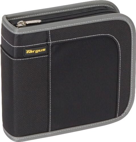 Targus CityGear 40 Capacity CD/DVD Wallet Case TDP015US (Black with Grey Contrasting)