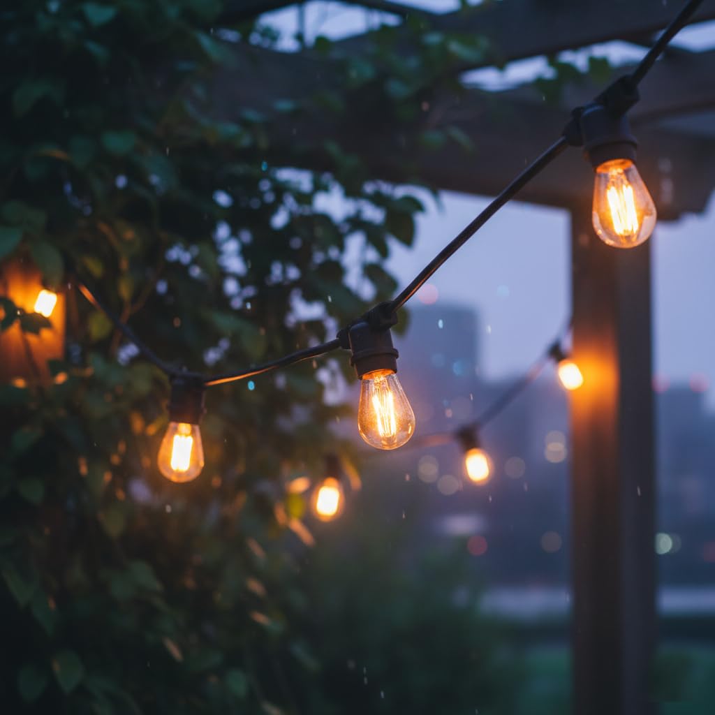 Guirlande lumineuse extérieur connectable 10 ampoules à filament vintage douille E27 LED blanc chaud LINK ME LIGHT 5m