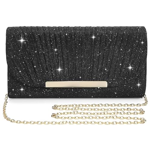 Pochette de soirée paillettes grand volume pour mariages et fêtes