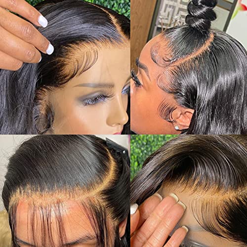 26 Inch Body Wave Lace Front Wigs Human Hair Pre Plucked,13X4 Hd Transparent Lace Front Wigs Human Hair Wigs For Black Women,Glueless Human Hair Lace Front Wigs With Baby Hair #TOP2