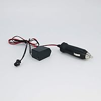 Vista 4 de ABALDI Alambre electroluminiscente para decoración interior de automóvil (9 pies, azul hielo)