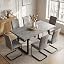 Grey Table + 6 Grey Chairs F