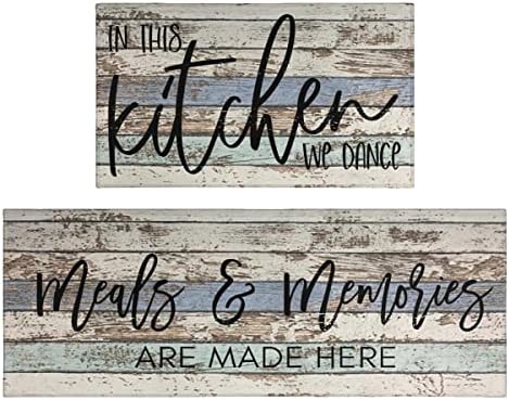 Artoid Mode Kitchen Mats Set Of 2 - Non-Slip Floor Mats, 17x29 & 17x47 Inch, Seasonal Home Decor