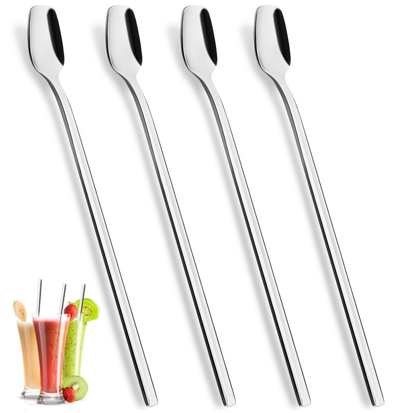 Set 24 Cuillères Longues Inox 19.5cm PionStar - Pour Café, Glace, Cocktails