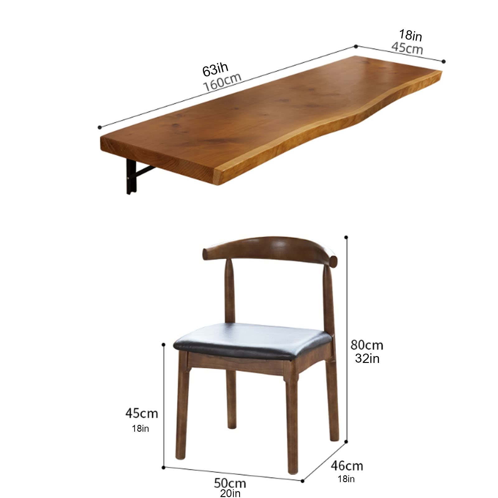 Scrivania pieghevole da parete, tavolino da caffè irregolare per casa, ufficio, bancone della cucina, tavolo da pranzo, portabiancheria multiuso, design salvaspazio, facile installazione