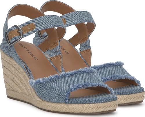 Image of Lucky Brand Women's Mindra Espadrille Wedge Sandal | Casual Sandals