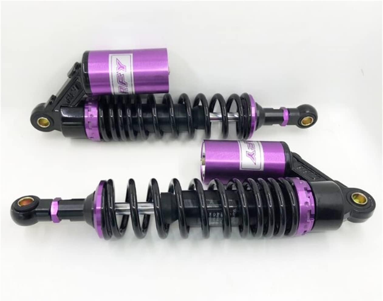 340mm 13.38 inch 7mm Spring Universal Motorcycle Air Shock Absorber Rear Suspension ATV Quad Scooter Dirt Bike For 50cc 75cc 90cc 125cc 150cc 250cc 300cc Black Gold