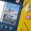 STATIONERY ISLAND A4 Skizzenbuch, 200 g/m² Dickes Papier, Spiralgebundener Zeichenbuch A4 Hardcover, Skizzenblock zum Skizzieren, Illustration, Porträt, 50 Blatt/100 Seiten #3