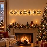 Decorazione natalizia da parete con renna, Babbo Natale, slitta illuminata