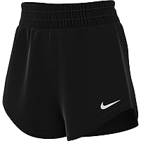 NIKE DX6010-010 W NK One DF MR 3IN BR Short Pantaloncini Donna Black/Reflective Silv Taglia XL