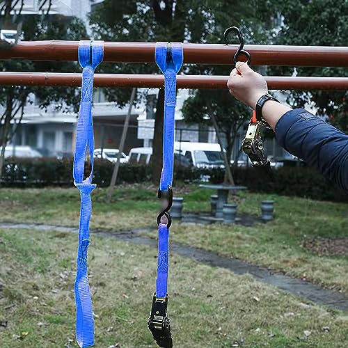 Asgenox Soft Loop Tie Down Straps - 45000 Lbs Breaking Strength - 4 Pack - Loops For Securing Atv, Motorcycles, Utv, Dirt Bikes,Scooters, Lawn & Garden Equipments #TOP2