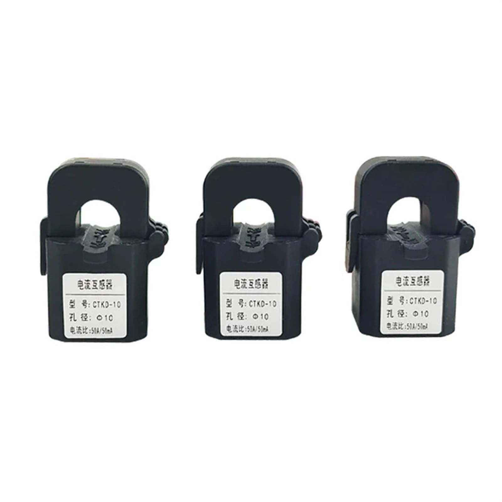 CLEUFWKO 3PCS snap-in small current transformer three-phase electric meter open current transformer mA 0.5 level 10/20/50/75mA(20A 20mA)
