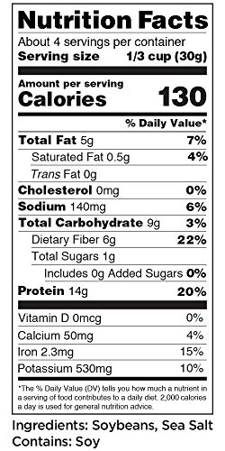 Seapoint Farms Sea Salt Dry Roasted Edamame, 4 oz Gluten-Free Snack (12 pack) - Thumbnail 7