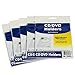 C-Line Self-Adhesive CD Holder, 5.33 X 5.66 Inches, Clear, 5 Packs of 10 Sheets, 50 Total (70568-5)