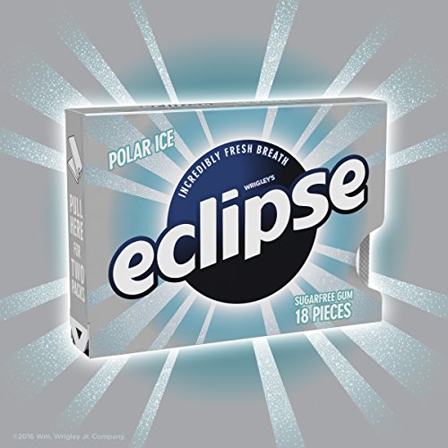Eclipse Polar Ice Sugarfree Chewing Gum, Multipack, 18 Count (Pack Of 3) #TOP2