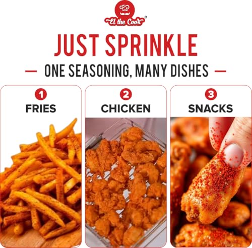 Image of EL The Cook Peri Peri Powder Masala Seasoning 1 kg for Chefs | HORECA Smoked Paprika & Herb Blend | Sprinkle on Fries, Pasta, Snacks, Chicken | Veg, FSSAI Certified 1 KG