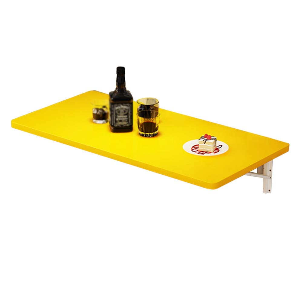 Étagères murales flottantes rabattables, bureau ordinateur bois 70x50cm charge 40-60kg