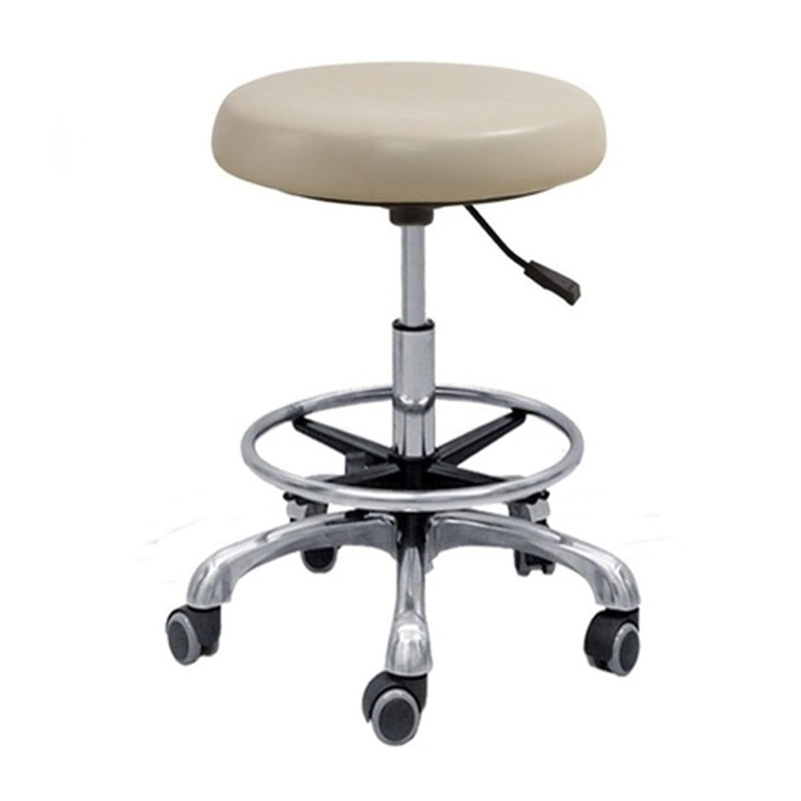 360° drehbarer Zahnarzthocker mit Armlehnen, höhenverstellbarer PU-Sattelstuhl für Zahnärzte und Salons, ergonomisches Design für Komfort und Stabilität