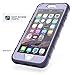 ENCASED American Armor Designed for iPhone 8 / iPhone SE 2020/2022 Case Purple - Dual Layer Rugged Case with Built in Screen Protector