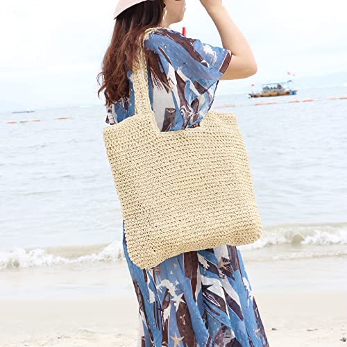 Bolso playero tejido Freie Liebe para mujer verano miniatura 3