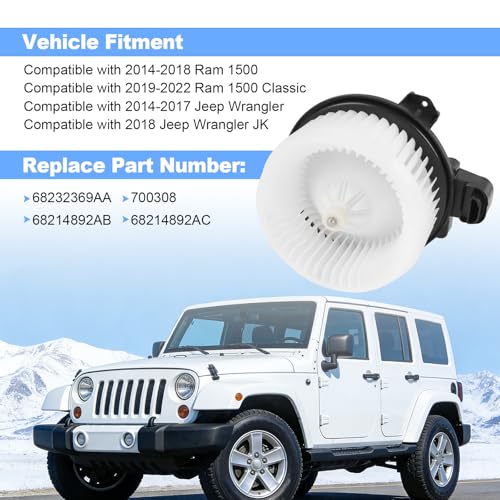 Image of AC Heater Blower Motor Compatible with Ram 1500 Classic 2019-2022