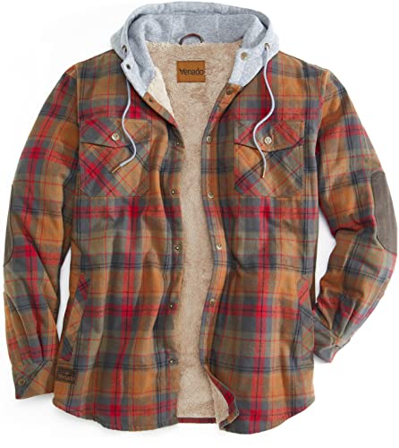 Image of Venado Northwoods Hooded Shirt Jacket - Work Coat for Men