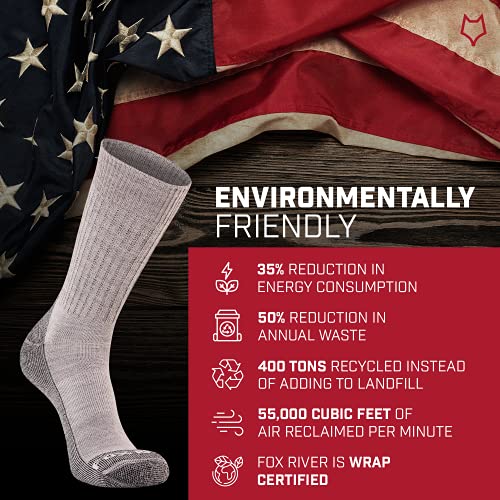 Foxriver Womens Bilbao Medium-Weight Outdoor Crew Hiking Socks, Grey Heather, Large Us #TOP5