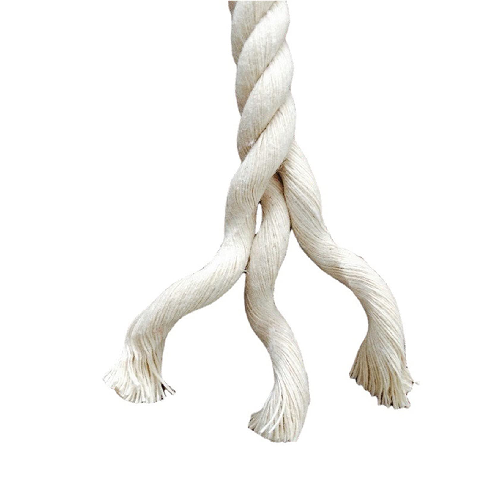 ZNKZJ Cordon Macrame Algodon Beige 600M,Cuerda de macramé de 3 mm / 4 mm Bohemia 4 Hilos Cuerda de algodón Suave retorcida,Hilo de Cuerda Artesanal Multiusos,Beige-4mm