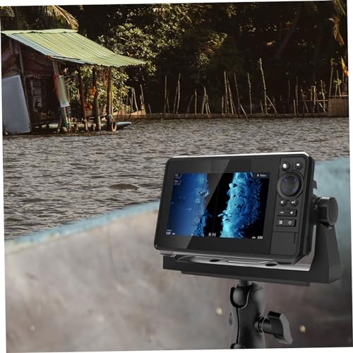 Image of BESPORTBLE Fish Bracket Swivel Fish Mount Base Electronics Fishfinder Holder Mounting Stand Plate for Marine Boat Fish Kayak Accessories