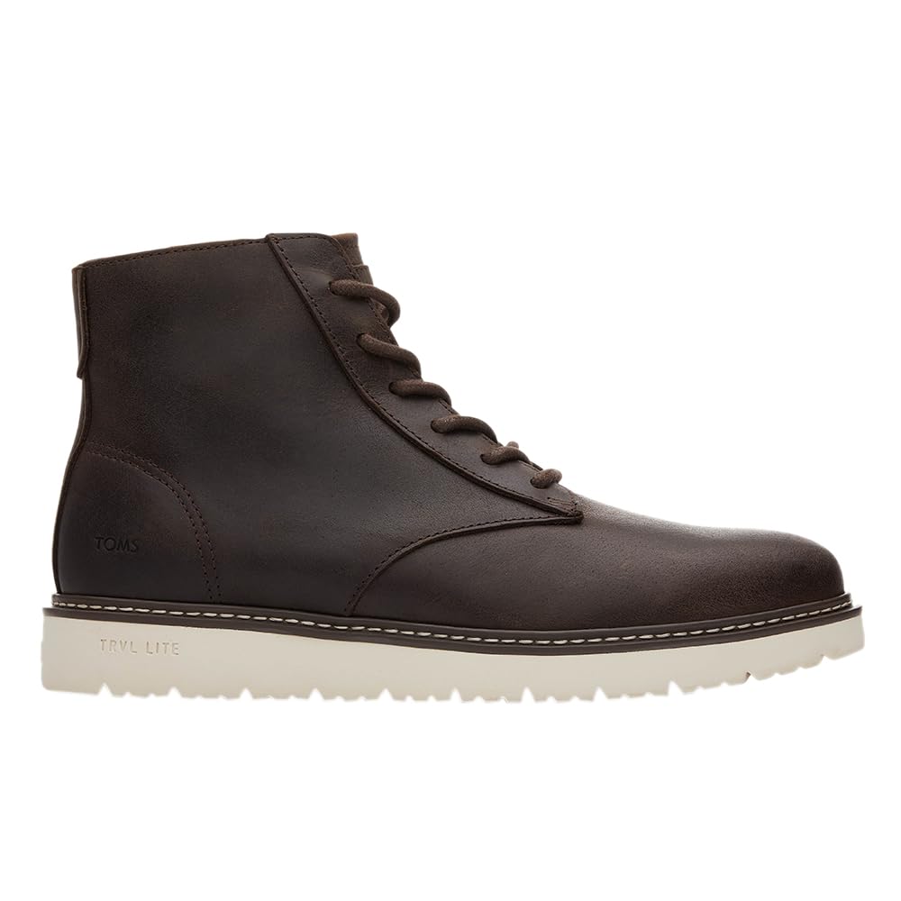 TOMS Men's Navi TRVL LITE Ranger Fashion Boot, Dark Brown Water Resistant Leather, 7 UK