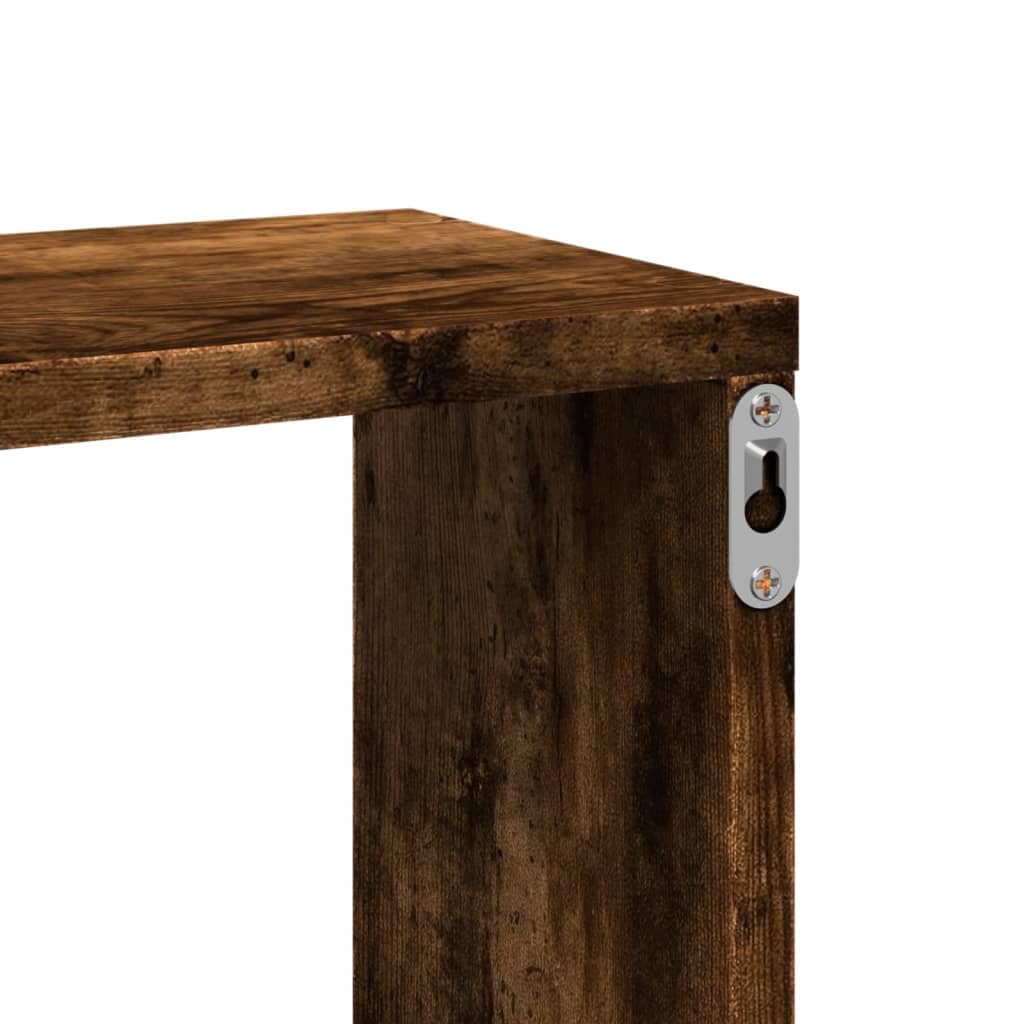 vidaXL Étagère Murale chêne fumé 167,5x18x68 cm Bois d'ingénierie