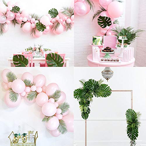 8 Pcs Artificial Areca Palm Leaves Stems Faux Palm Leaf Greenery Tropical Palm Tree Leaves Plants Faux Monstera Leaves For Palm Sunday Floral Arrangement Hawaiian Luau Jungle Beach Wedding Party #TOP5