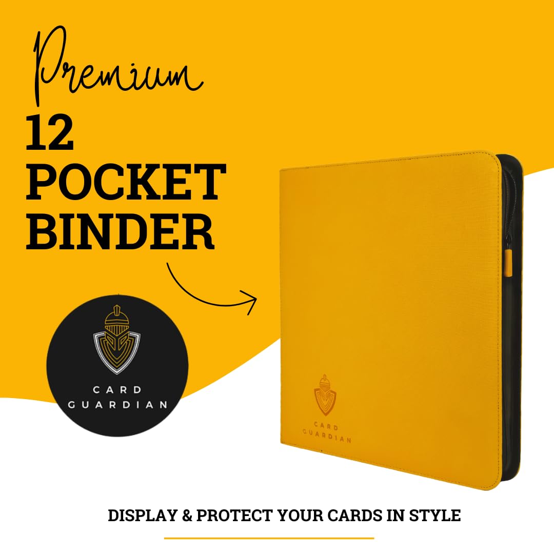 Card Guardian 12 Pocket Card Binder with Zipper, Premium Trading Card Binder Holds 480 Cards - Image 2