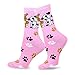 Cute Puppies on the Socks for Women Novelty Cotton Crew 3-Pairs Gift for Her (9-11, Doggies and Foot Prints)
