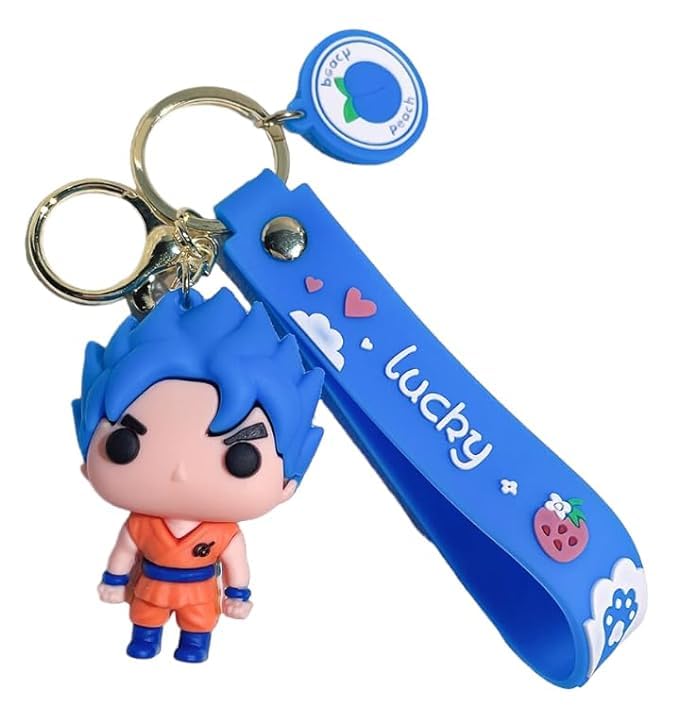 Image of Blue Aura Keychain Anime Fans Car & Bike Key Chains