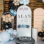 Faccito 17 Sheets Backdrop Letters for Fabric Arch Iron-on Heat Transfer Vinyl Letter & Number Kit – A–z Serif Letters & 0-9 Script Numbers with “is”, DIY Name & Age for Birthday Wedding, 4.5 x 4.5 in - Image 4
