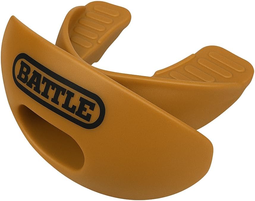 Battle Oxygen Lip Protector Mouthguard with Convertible Strap – Football and Sports Mouth Guard – Maximum Oxygen Supply – Mouthpiece Fits With or Without Braces – Impact Shield Covers Lips and Teeth | No boiling required, Maximum breathability, One size fits most, Ready to wear instantly, Guards the mouth on contact