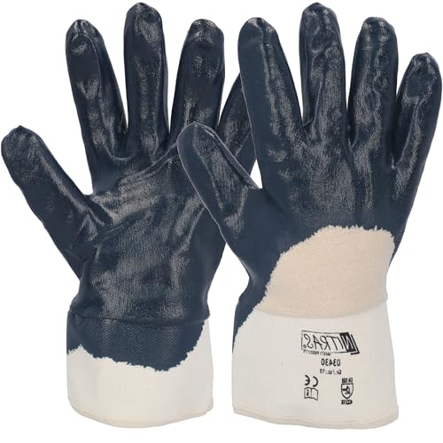 Gants de travail en nitrile SAMETRUCK Taille 10 lot de 12 paires