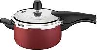 Panela De Pressão De Alumínio Com Revestimento Antiaderente Vacouver Vermelho Tramontina Vermelha 20 Cm
