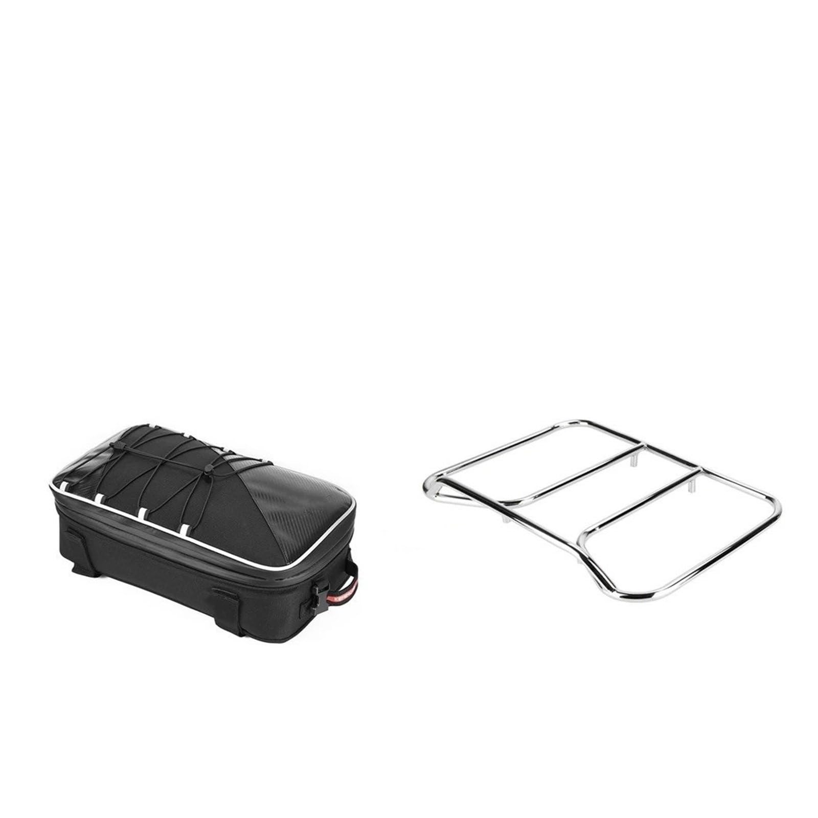 Support verrouillable BMW R1250GS coffre argenté en finition robuste - 6