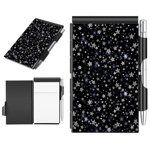 Carnet pour Everyday Carry et voyage mini notepad à spirale métallique avec stylo à bille